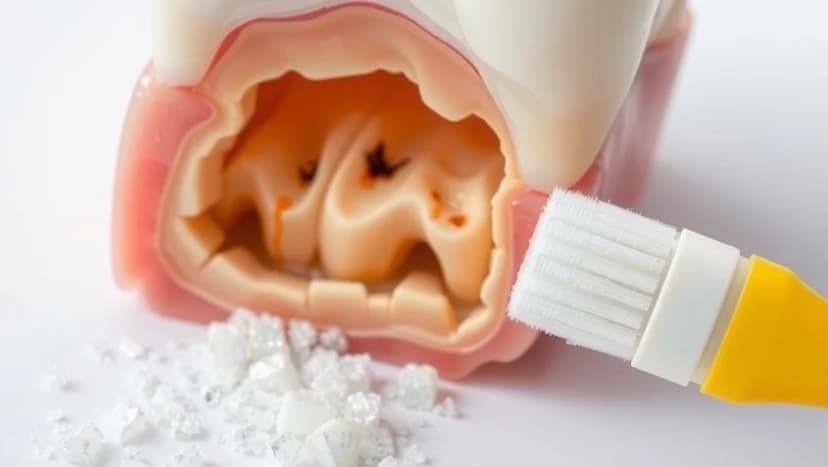 Så börjar hål i tänderna bildas