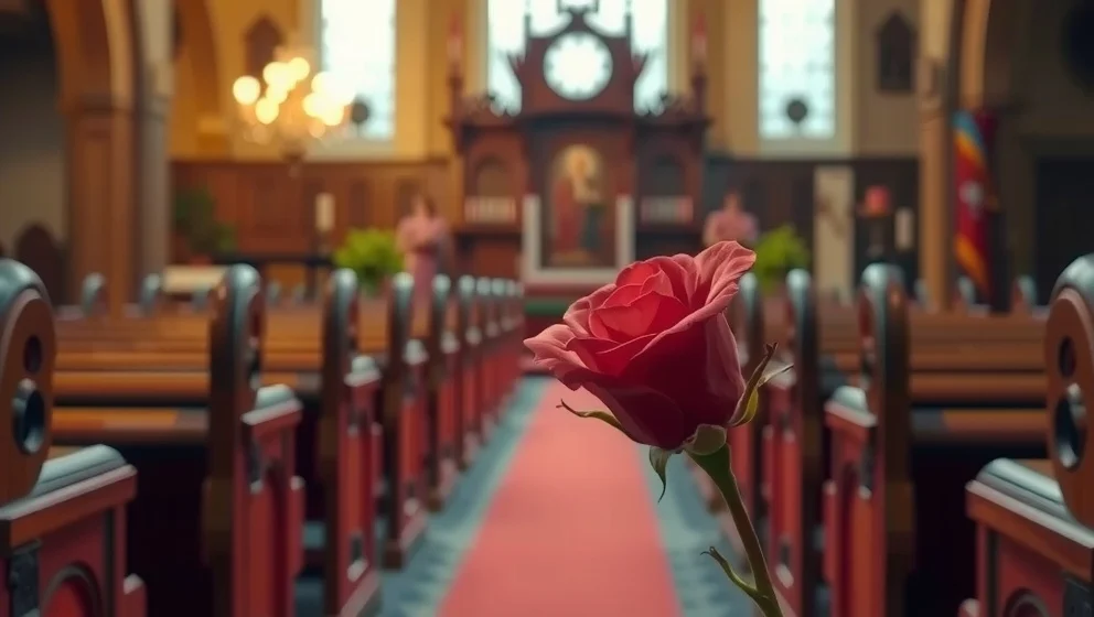 Det är en ros utsprungen och dess historia