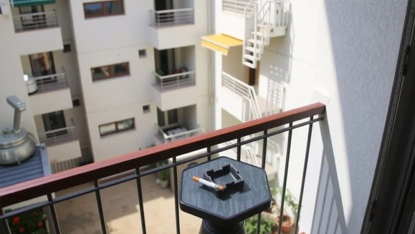 Får man röka på balkongen