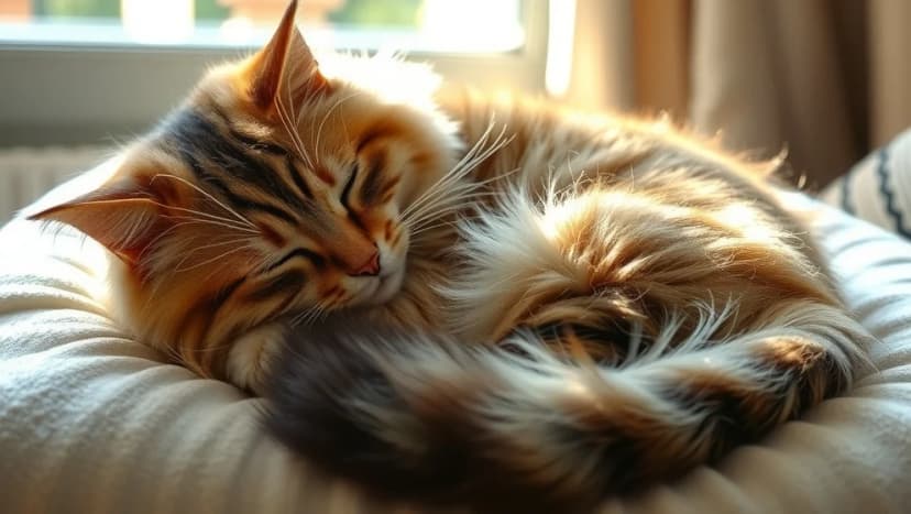 Hur mycket sover en katt varje dag