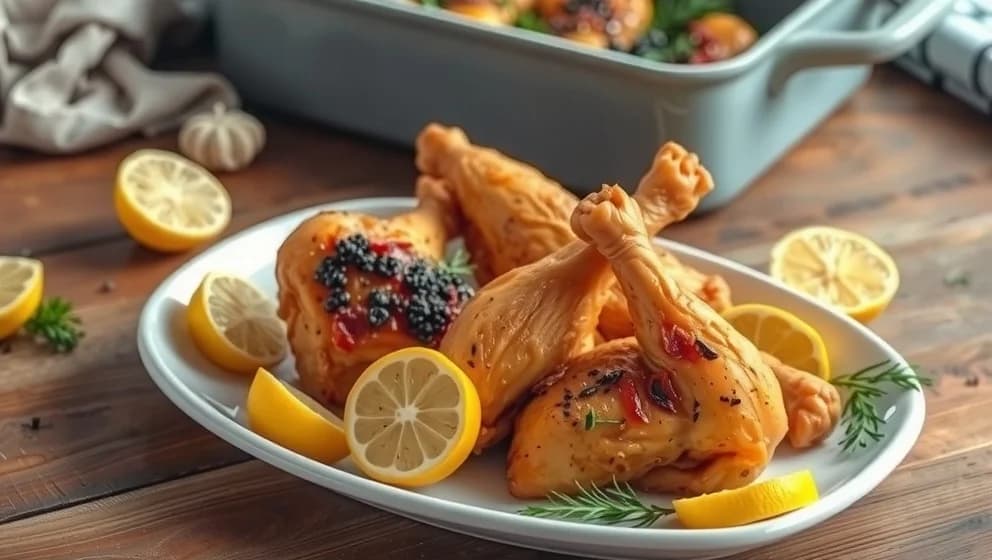 Kycklingben i ugn 200 grader blir super gott