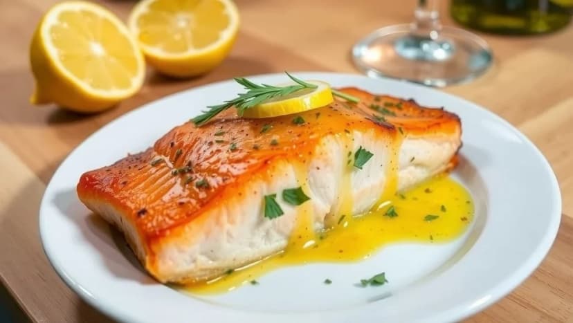 Lax i ugn med citronsås hemma på 30 minuter