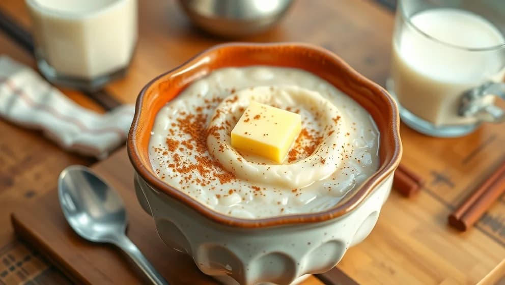 Risgrynsgröt i ugn över natten