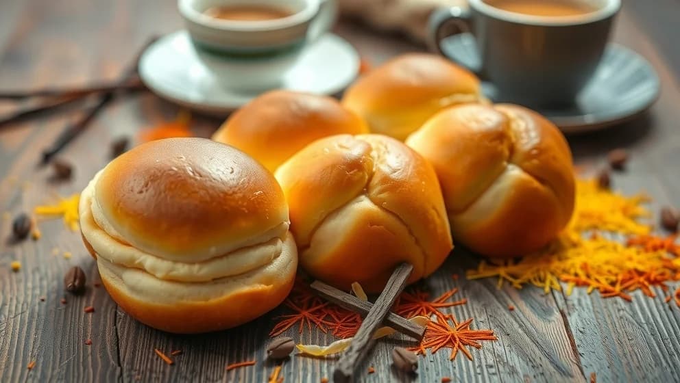 Saffransbullar med vanilj från Fredriks fika