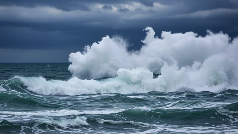 Så stormen river öppet hav sönder