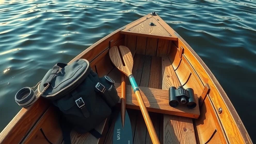 Tre män i en båt på det största äventyret