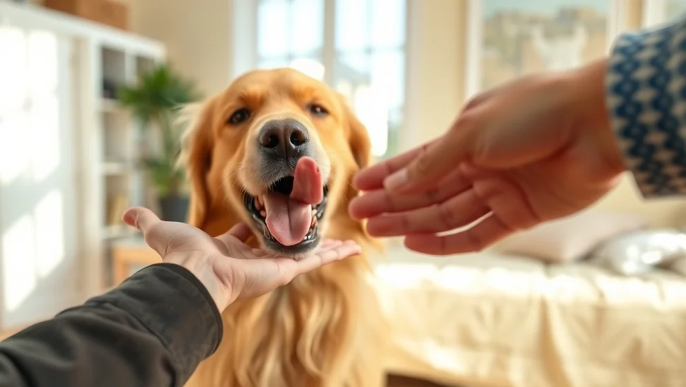 Varför slickar hunden på mig