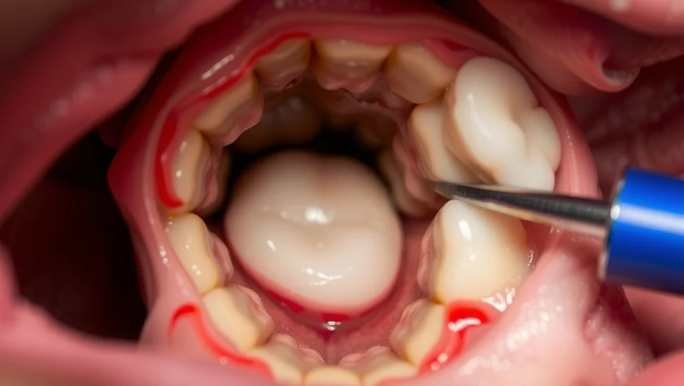 Vitt i hålet efter tandutdragning vad är det